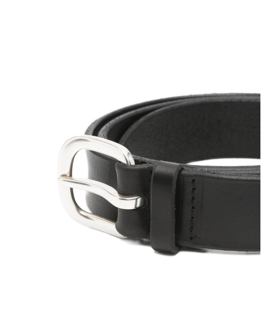 ORCIANI Черный кожаный ремень, фото 2