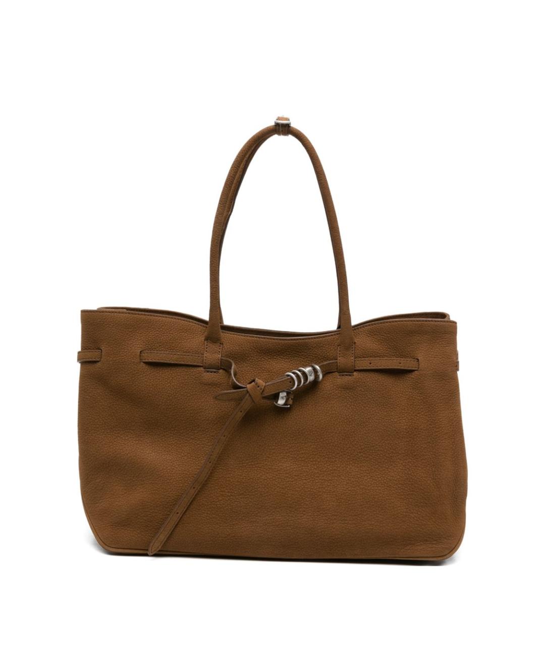 MARGESHERWOOD Коричневая замшевая сумка тоут, фото 1