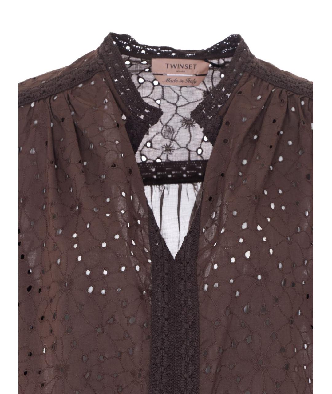 TWIN-SET Хлопковая рубашка, фото 3