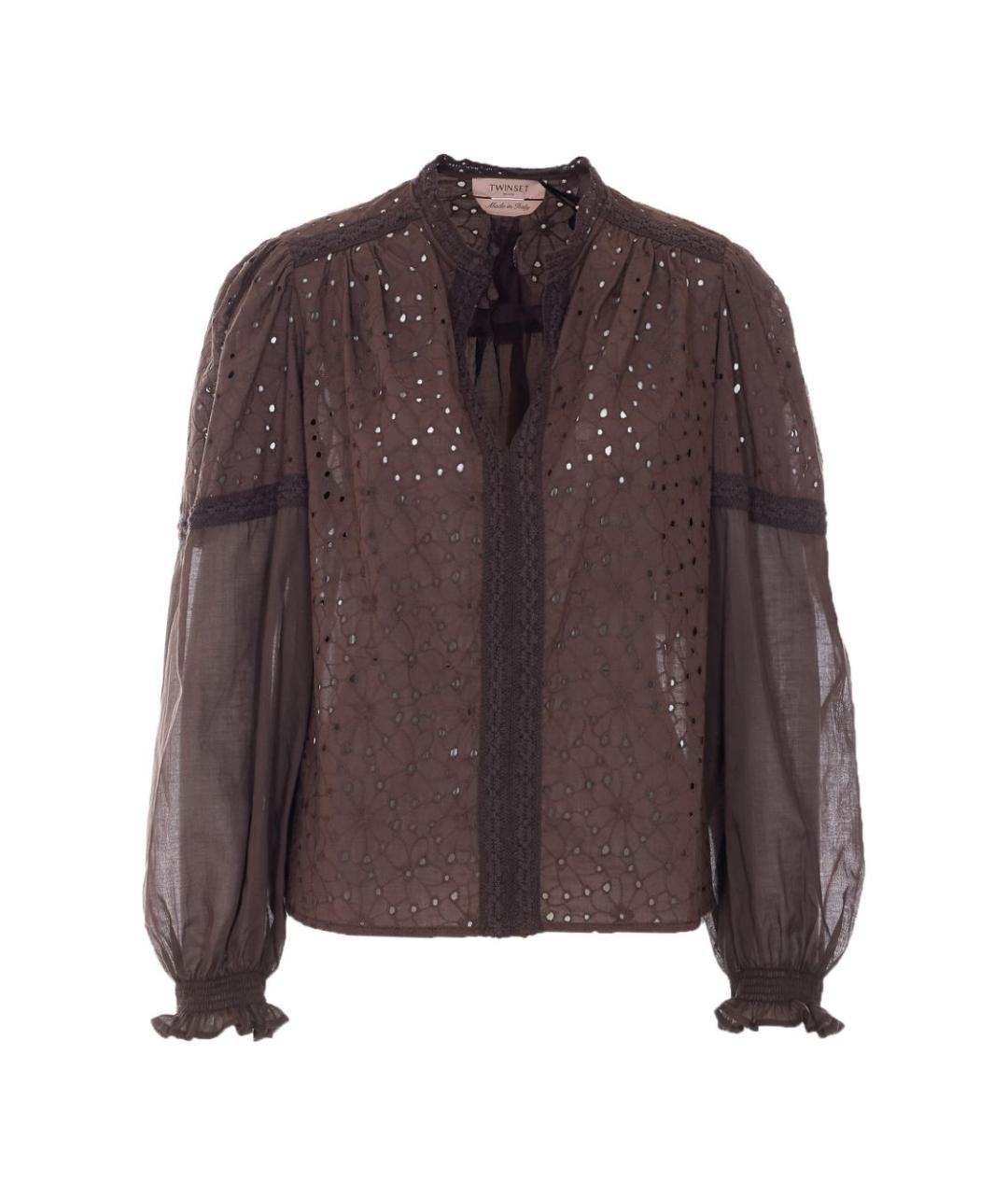 TWIN-SET Хлопковая рубашка, фото 1