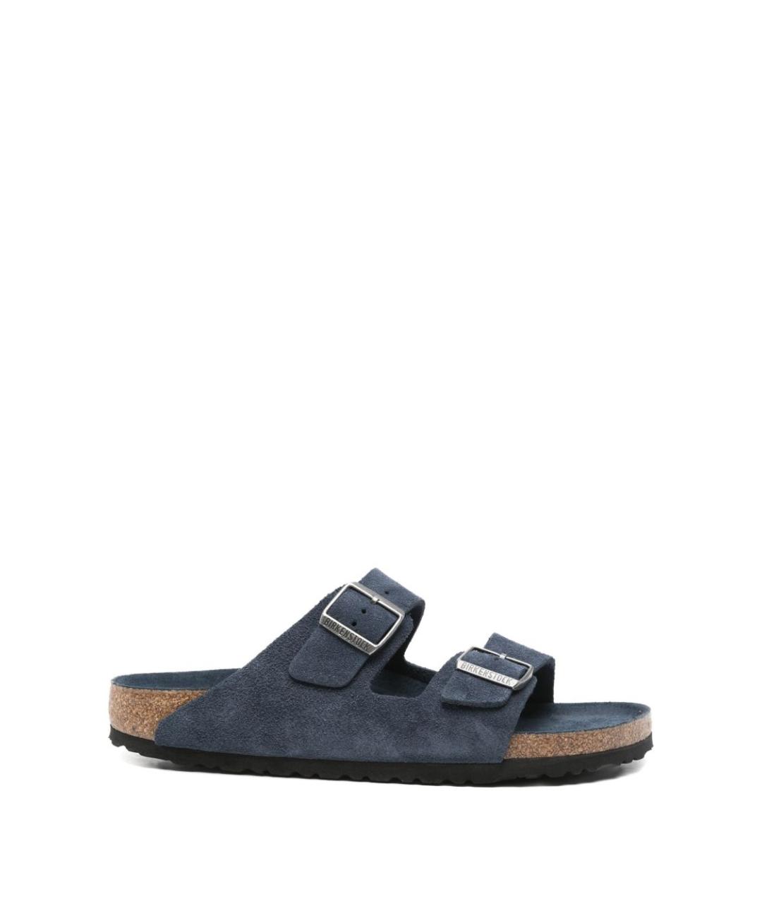 BIRKENSTOCK Синие замшевые сандалии, фото 1