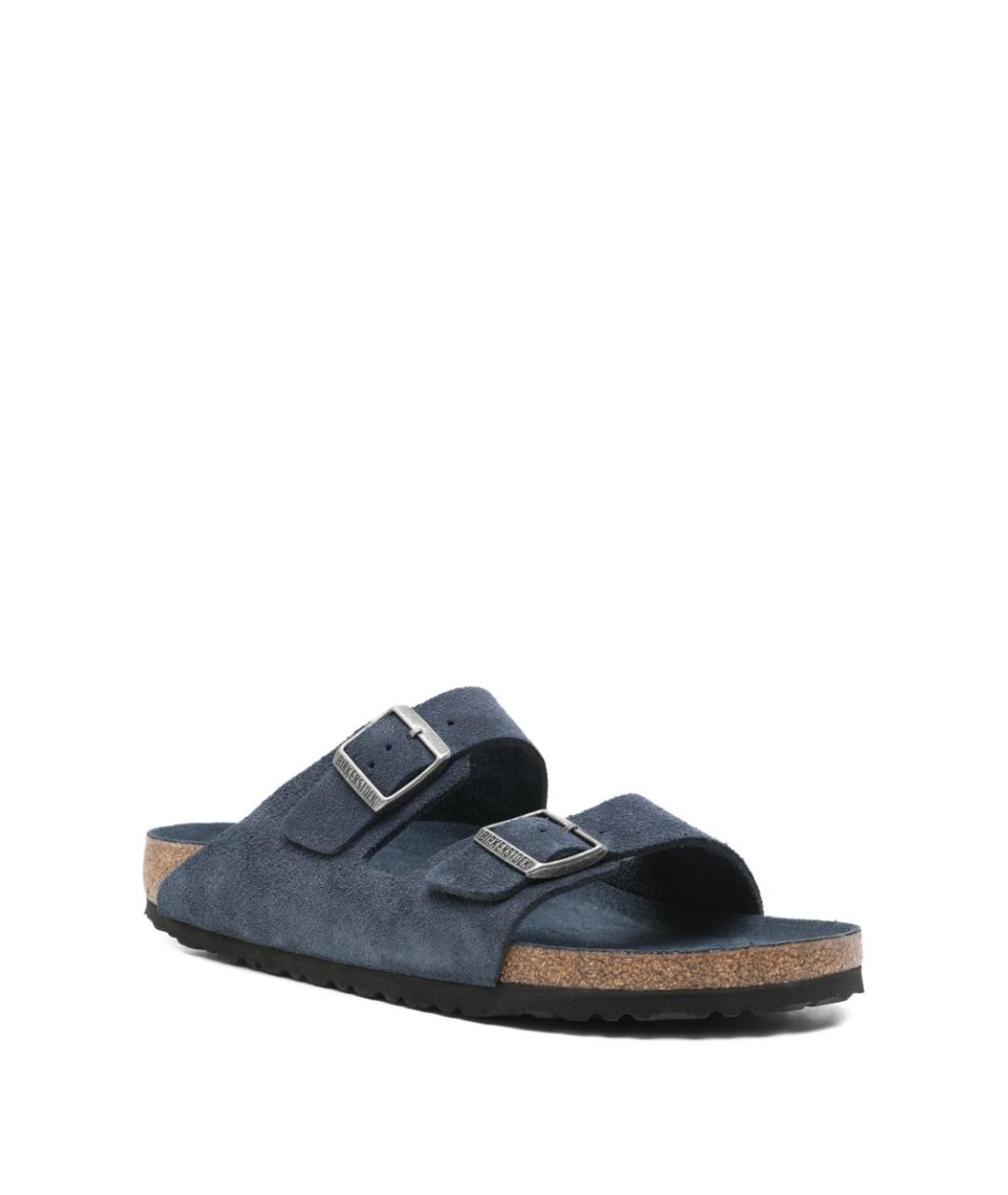 BIRKENSTOCK Синие замшевые сандалии, фото 4