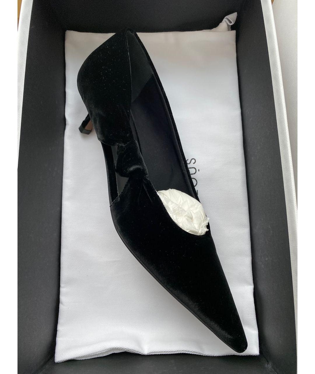 NEOUS Черные бархатные туфли, фото 7