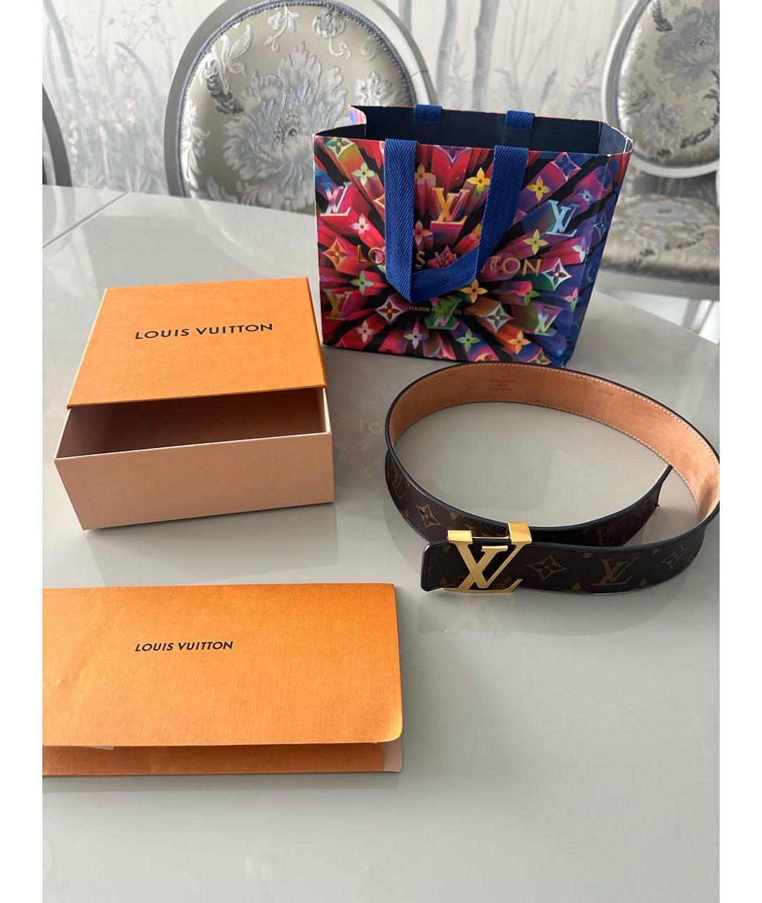 LOUIS VUITTON Коричневый ремень, фото 4