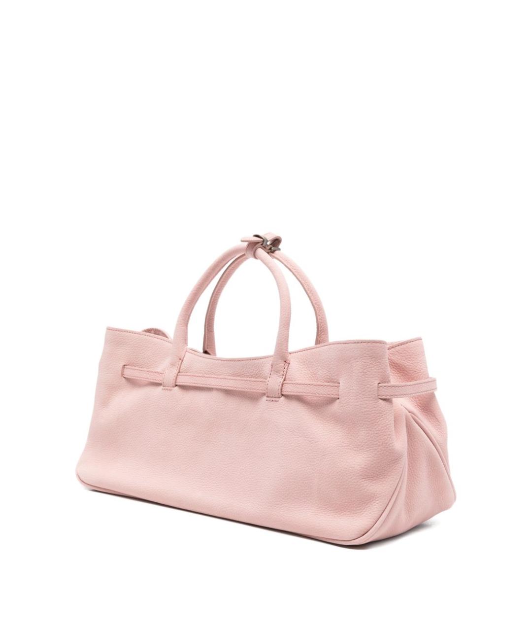 MARGESHERWOOD Розовая кожаная сумка тоут, фото 5