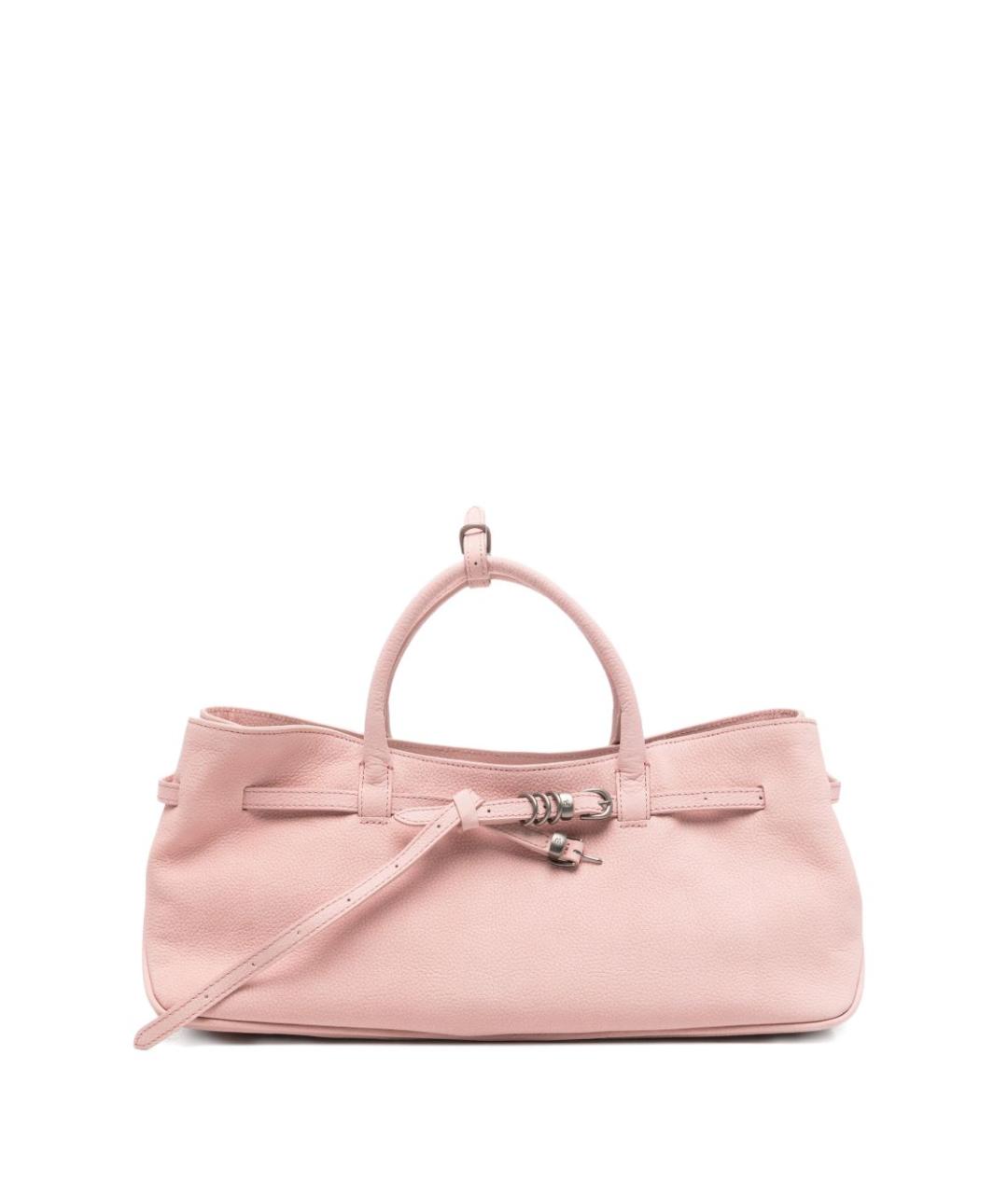 MARGESHERWOOD Розовая кожаная сумка тоут, фото 1