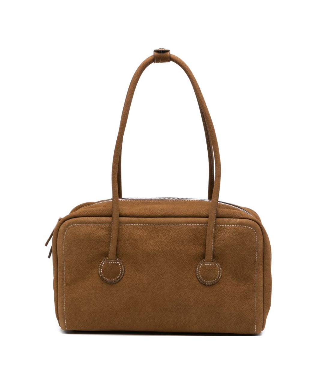 MARGESHERWOOD Коричневая кожаная сумка через плечо, фото 1