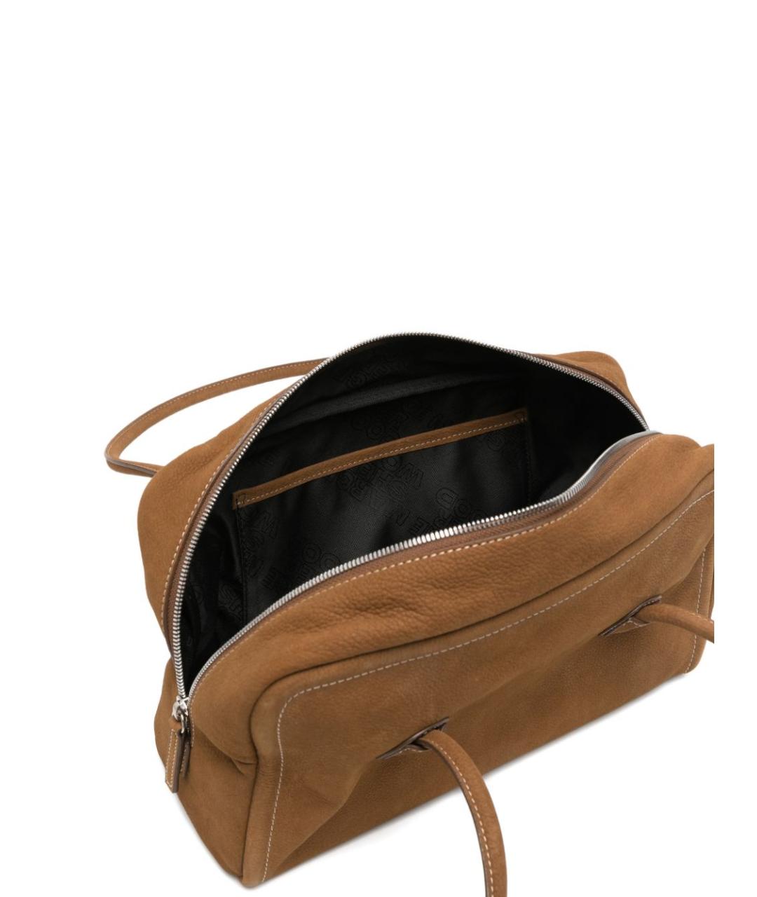 MARGESHERWOOD Коричневая кожаная сумка через плечо, фото 2