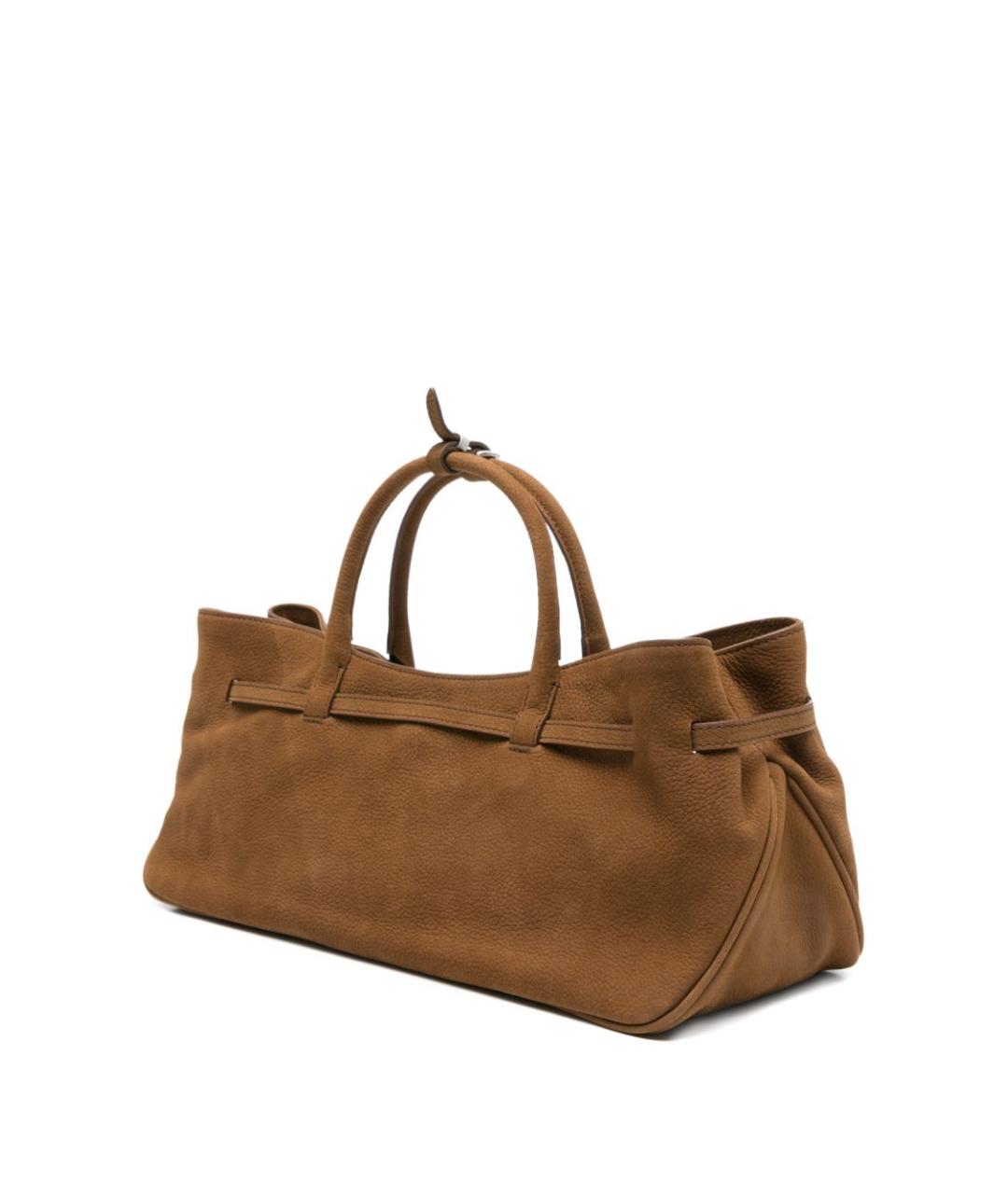 MARGESHERWOOD Коричневая замшевая сумка тоут, фото 2