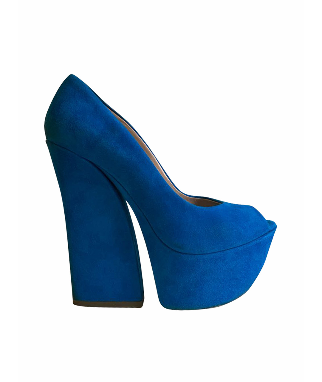 GIAN MARCO LORENZI Голубые замшевые туфли, фото 1