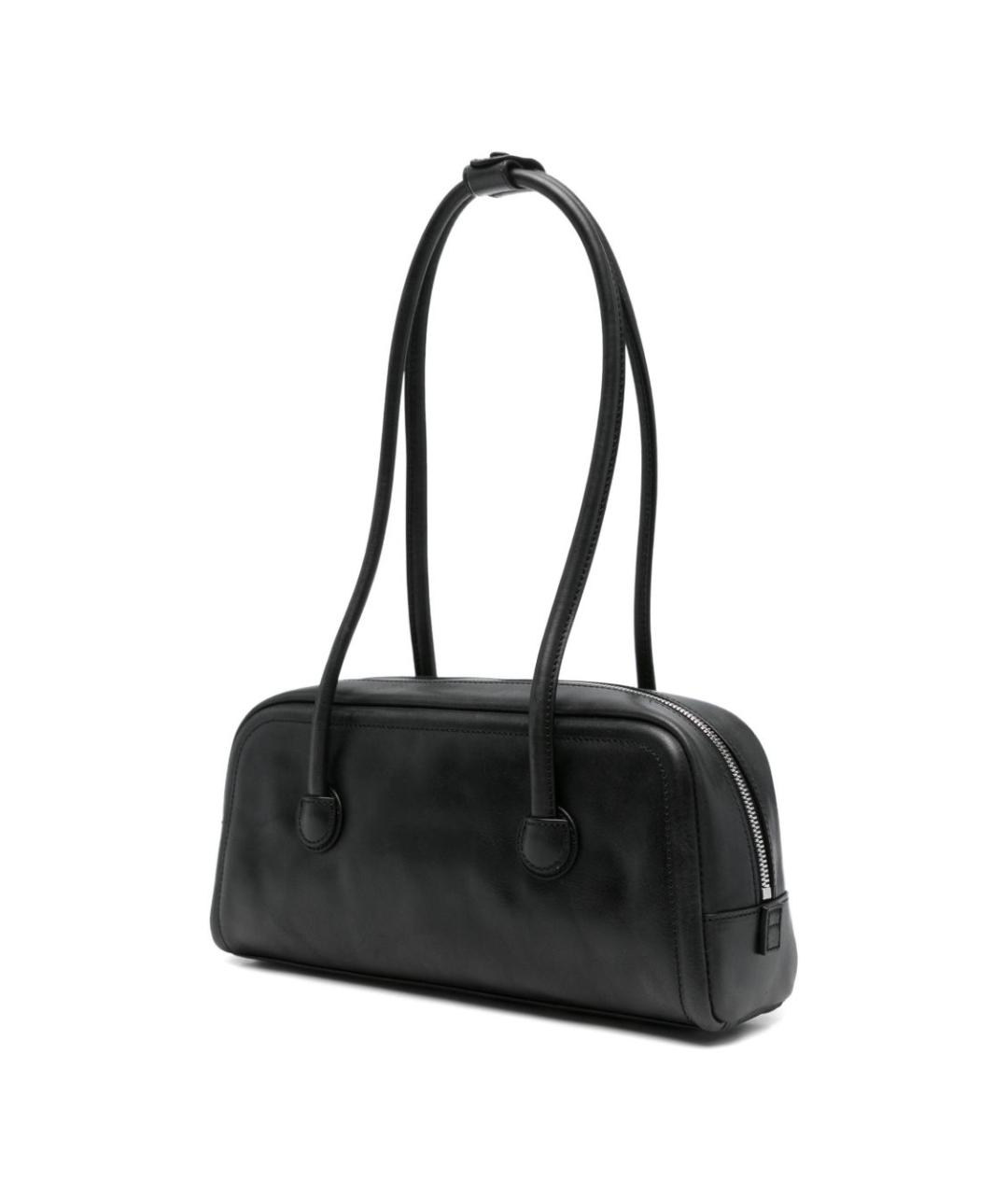 MARGESHERWOOD Черная кожаная сумка через плечо, фото 4