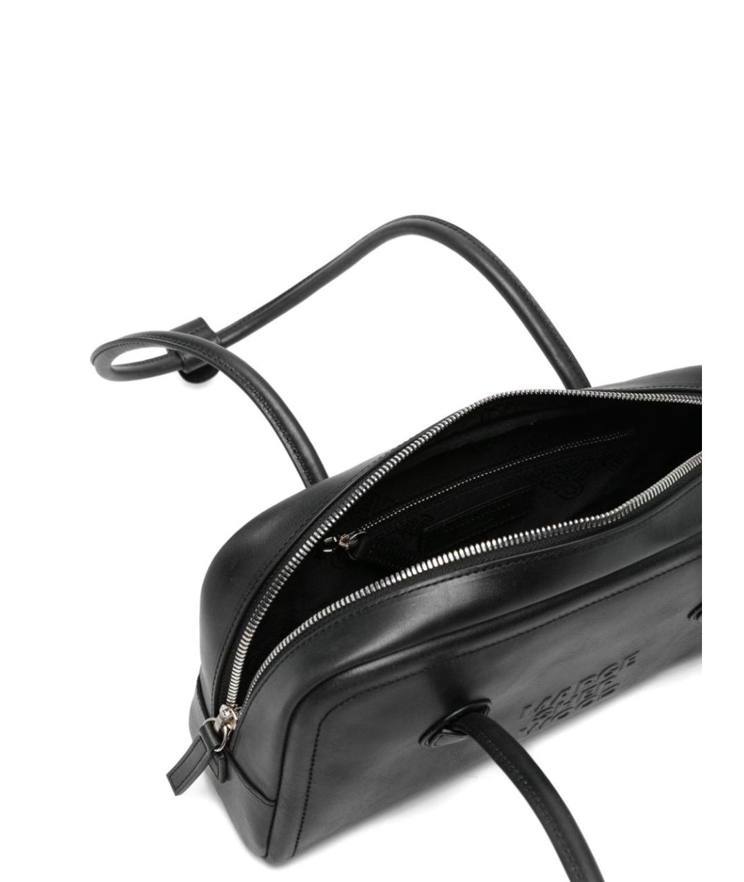 MARGESHERWOOD Черная кожаная сумка через плечо, фото 5