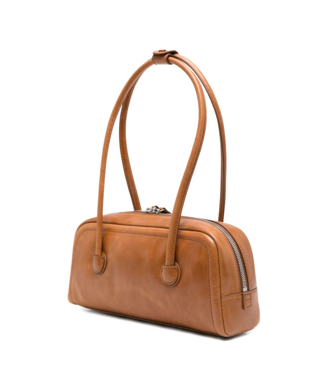 MARGESHERWOOD Коричневая кожаная сумка через плечо, фото 4