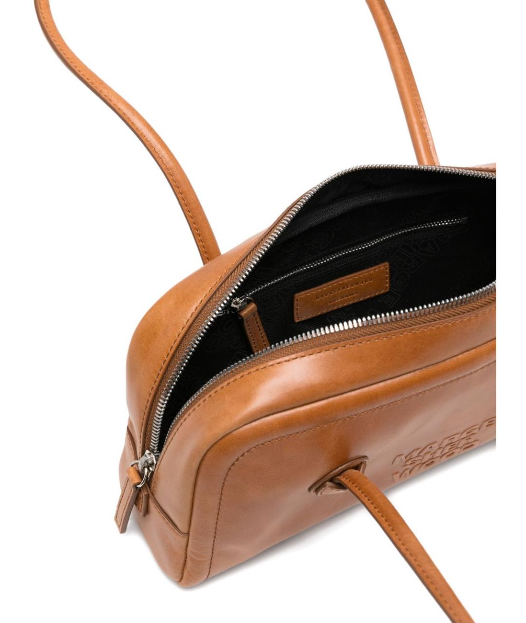 MARGESHERWOOD Коричневая кожаная сумка через плечо, фото 2