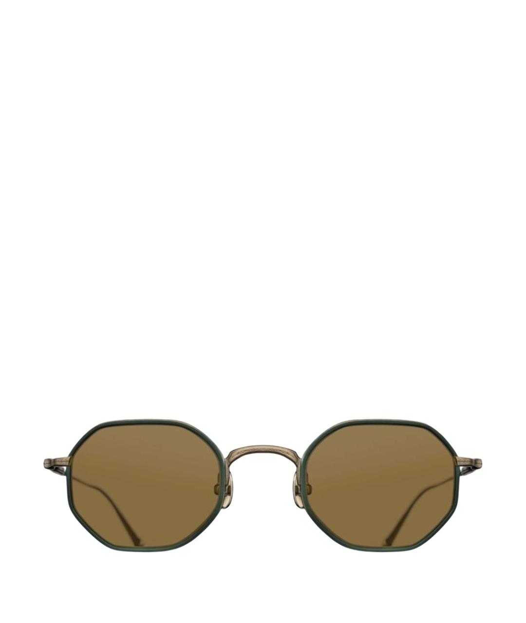 MATSUDA Коричневые металлические солнцезащитные очки, фото 1