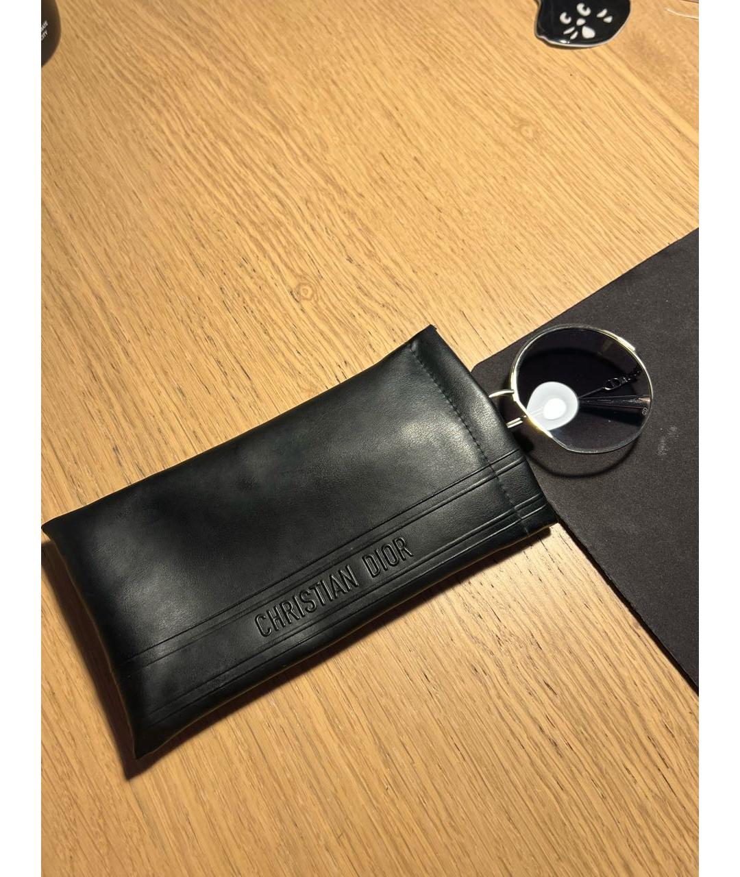 CHRISTIAN DIOR Золотые металлические солнцезащитные очки, фото 3