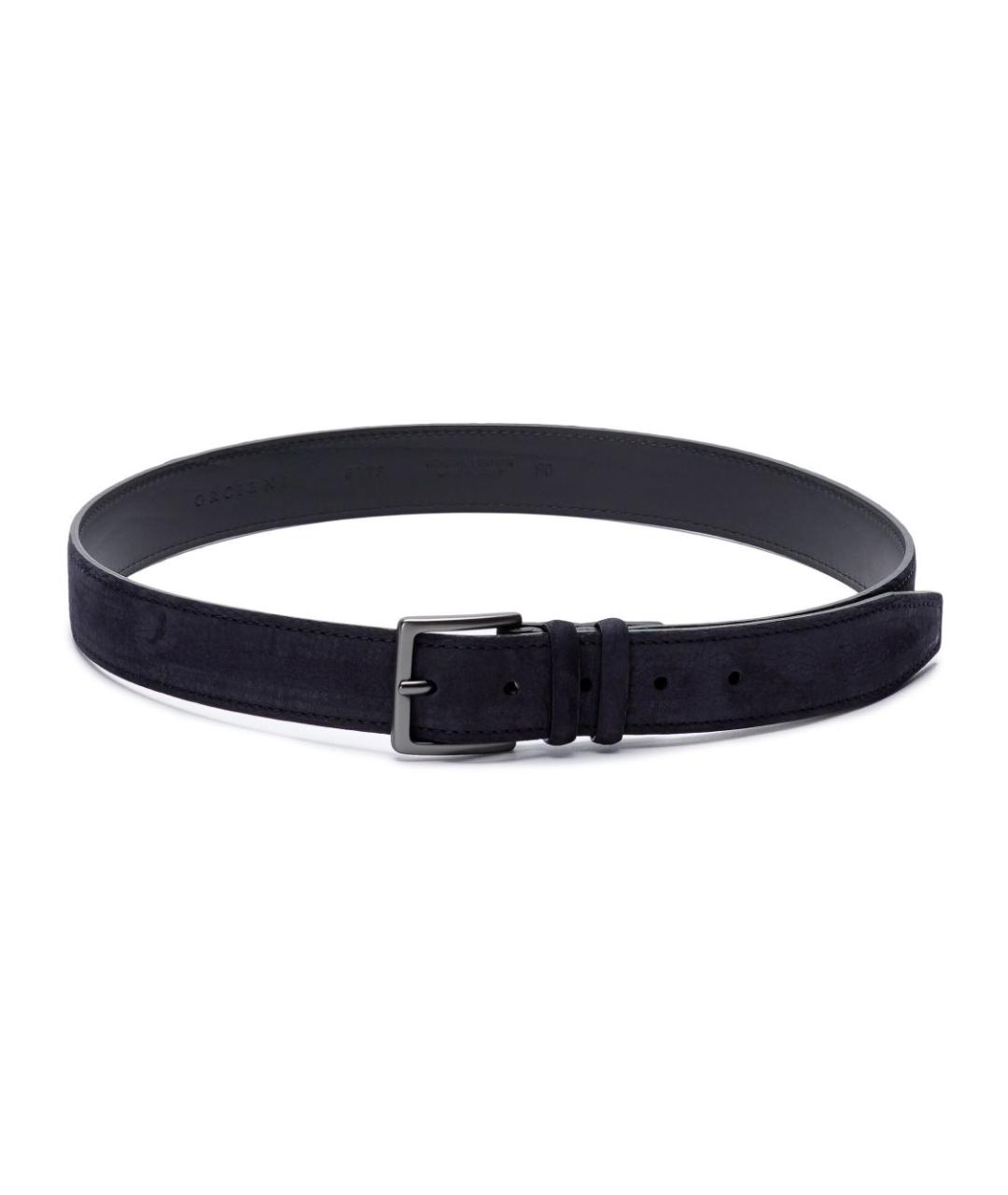 ORCIANI Темно-синий кожаный ремень, фото 1