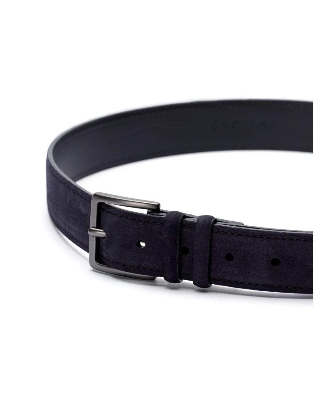 ORCIANI Темно-синий кожаный ремень, фото 2