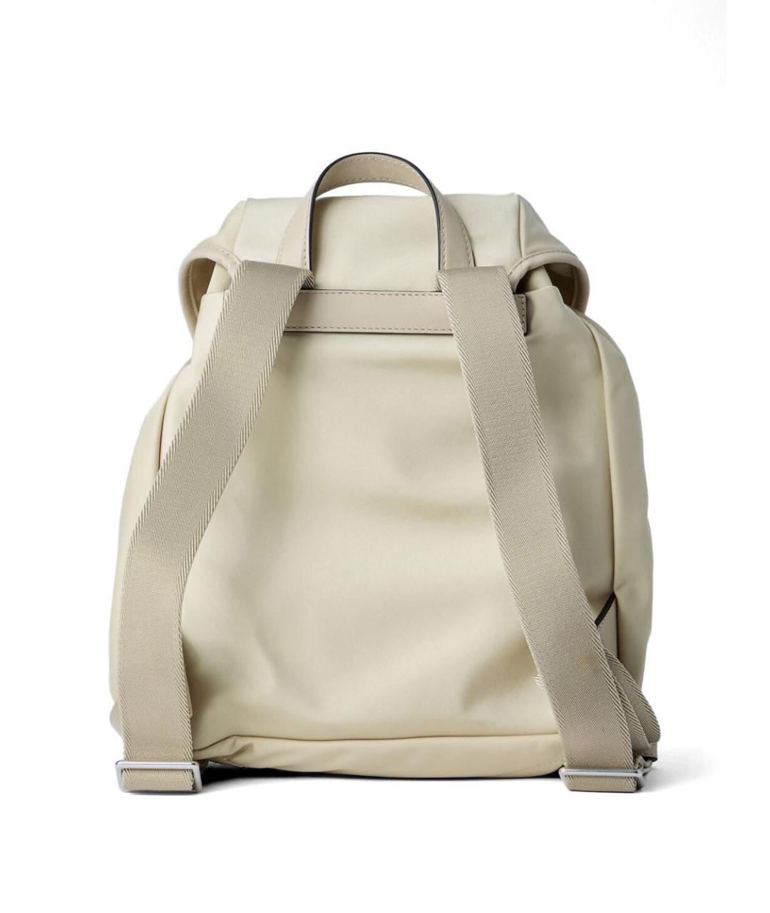 MONCLER Бежевый тканевый рюкзак, фото 2