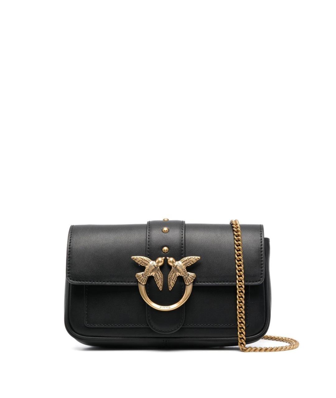 PINKO Черная сумка через плечо, фото 1