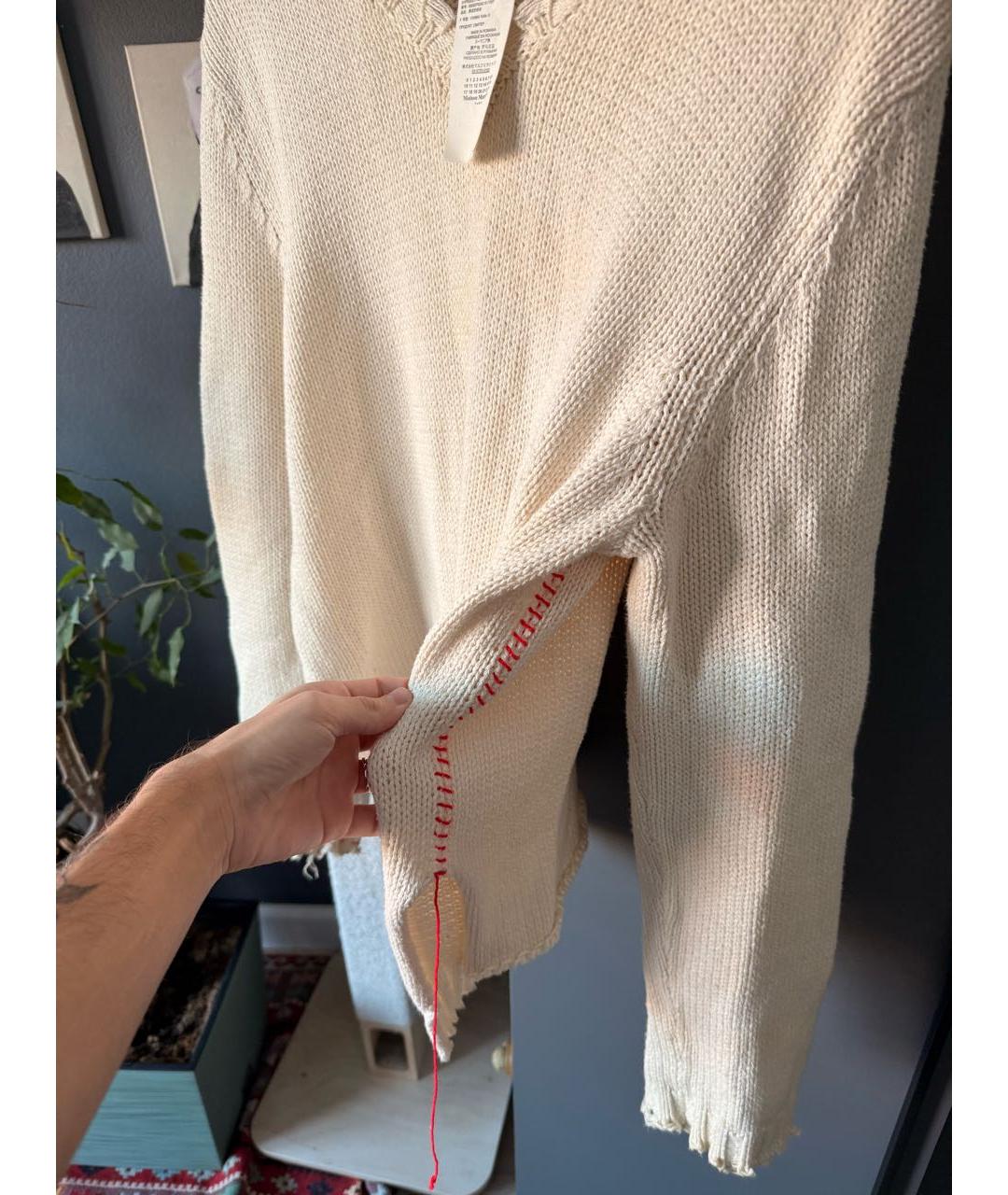 MAISON MARGIELA Бежевый джемпер / свитер, фото 4