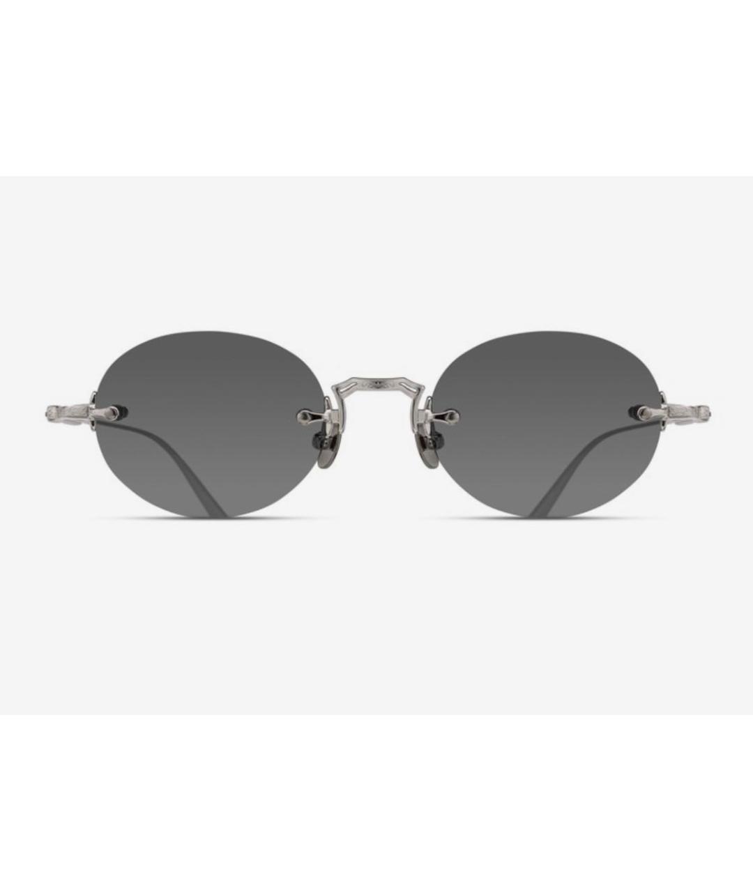 MATSUDA Антрацитовые металлические солнцезащитные очки, фото 4