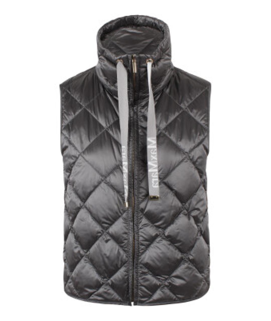 MAX MARA THE CUBE Серый полиамидовый жилет, фото 1