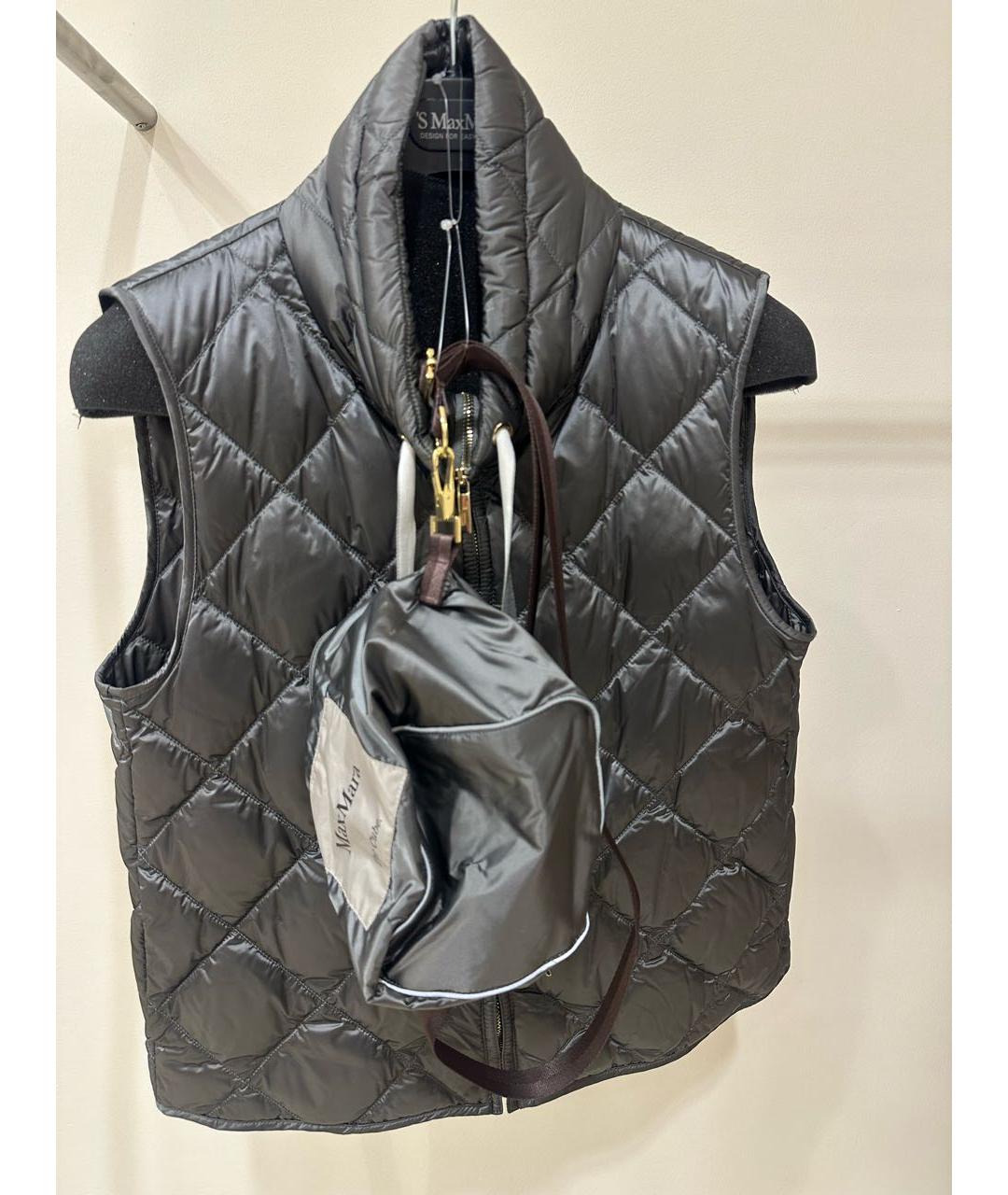 MAX MARA THE CUBE Серый полиамидовый жилет, фото 4