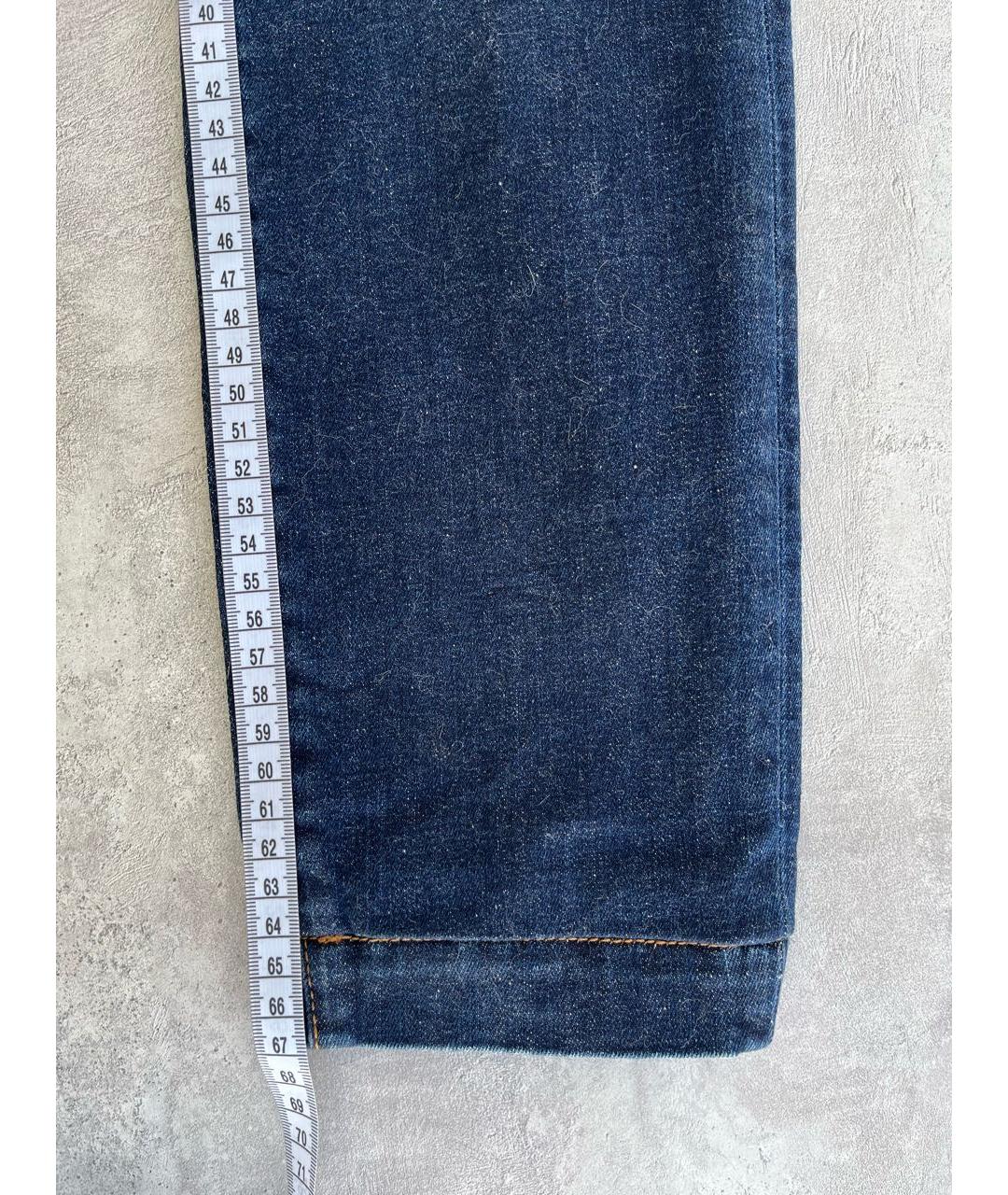 DOLCE&GABBANA Синие хлопко-эластановые джинсы слим, фото 8