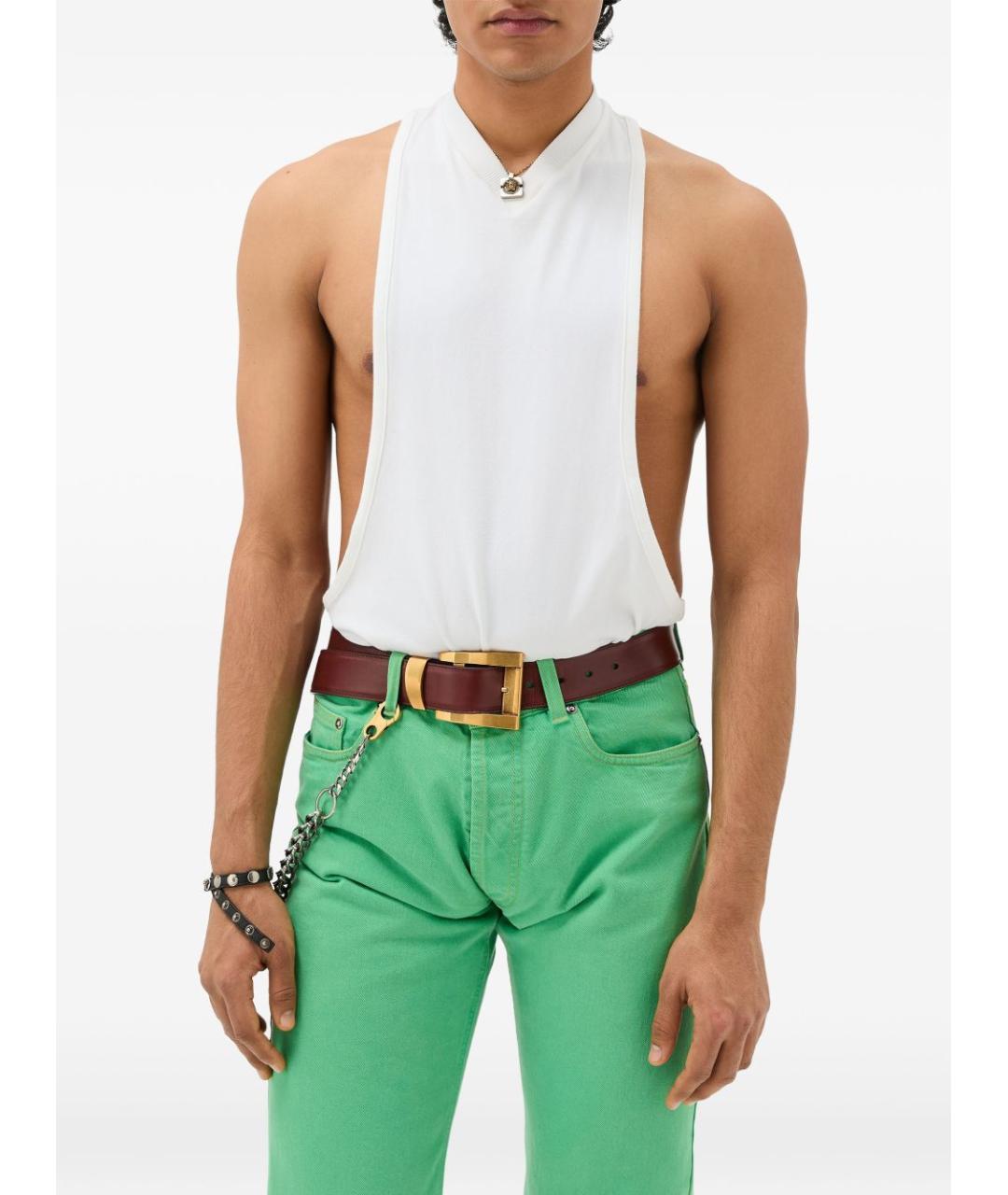 VERSACE Белая хлопковая майка, фото 3