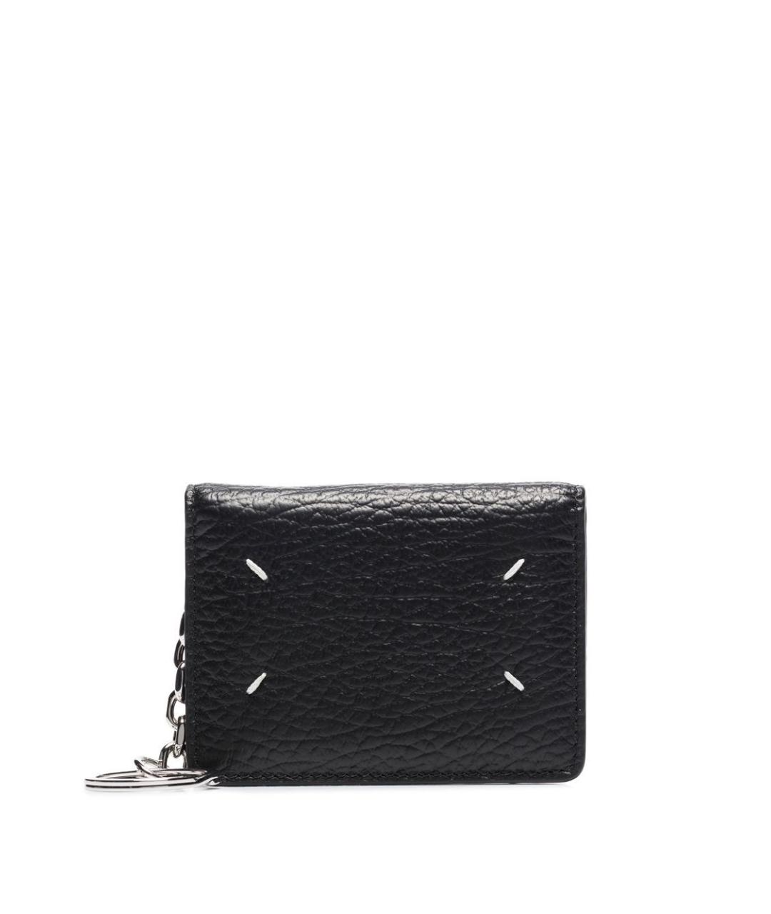 MAISON MARGIELA Черный кожаный кошелек, фото 2