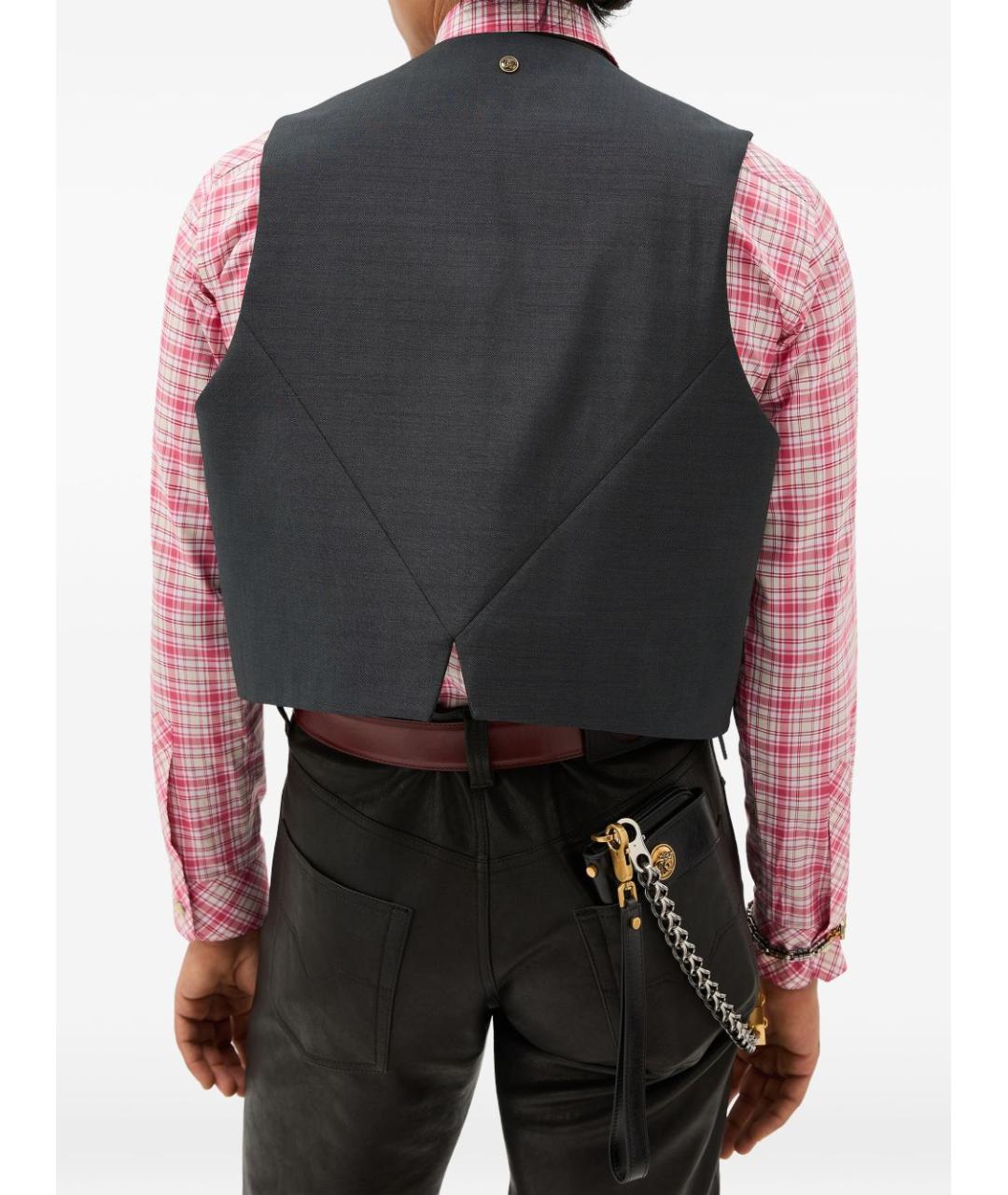 VERSACE Серый жилет, фото 3