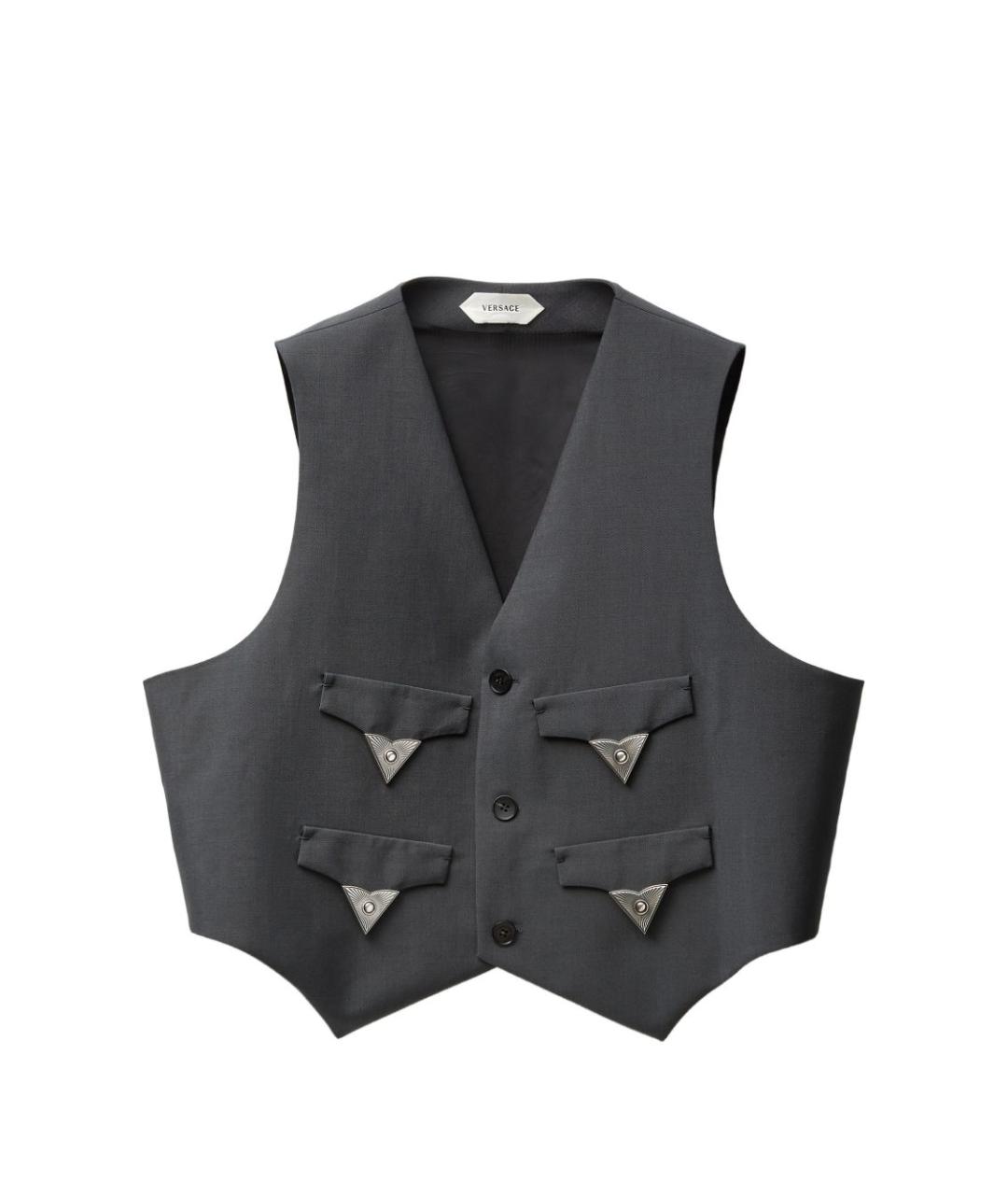 VERSACE Серый жилет, фото 1