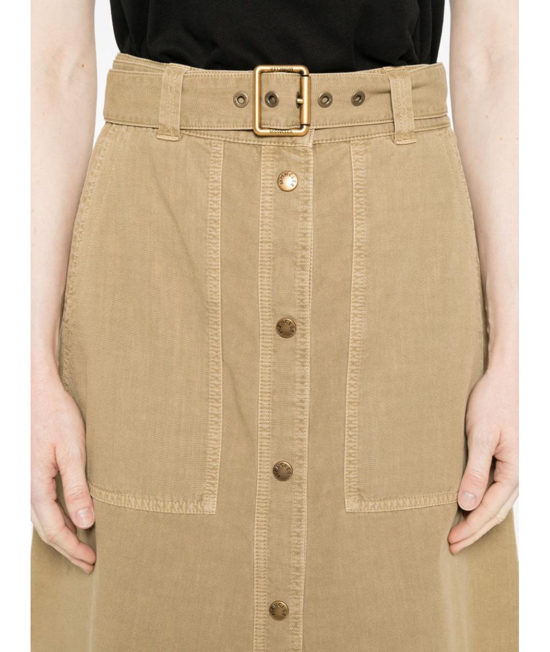 MONCLER Хлопковая юбка миди, фото 5