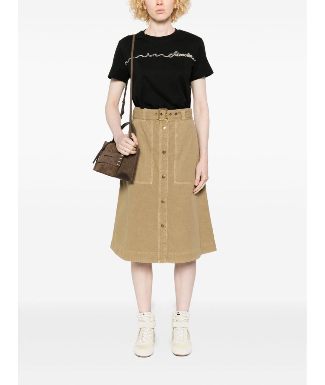 MONCLER Хлопковая юбка миди, фото 4