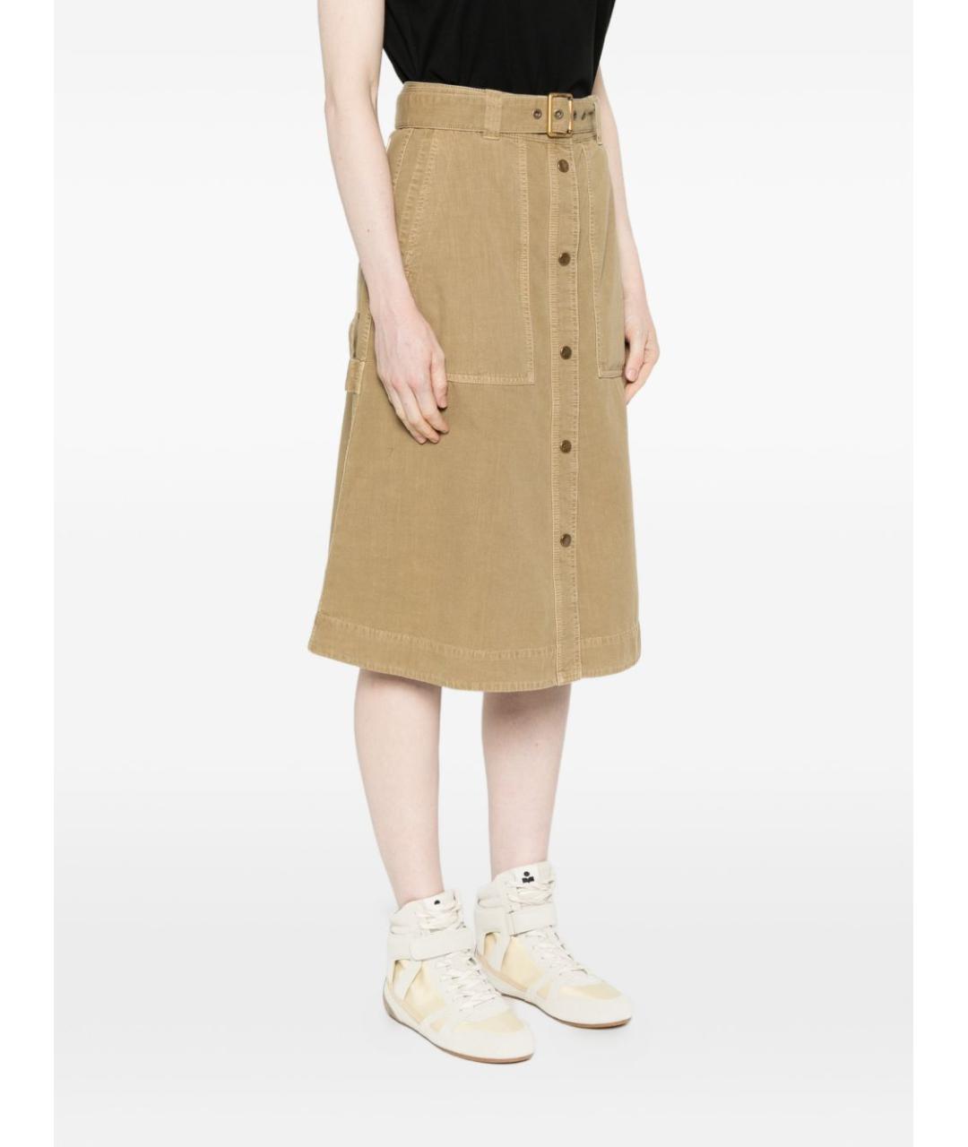 MONCLER Хлопковая юбка миди, фото 3