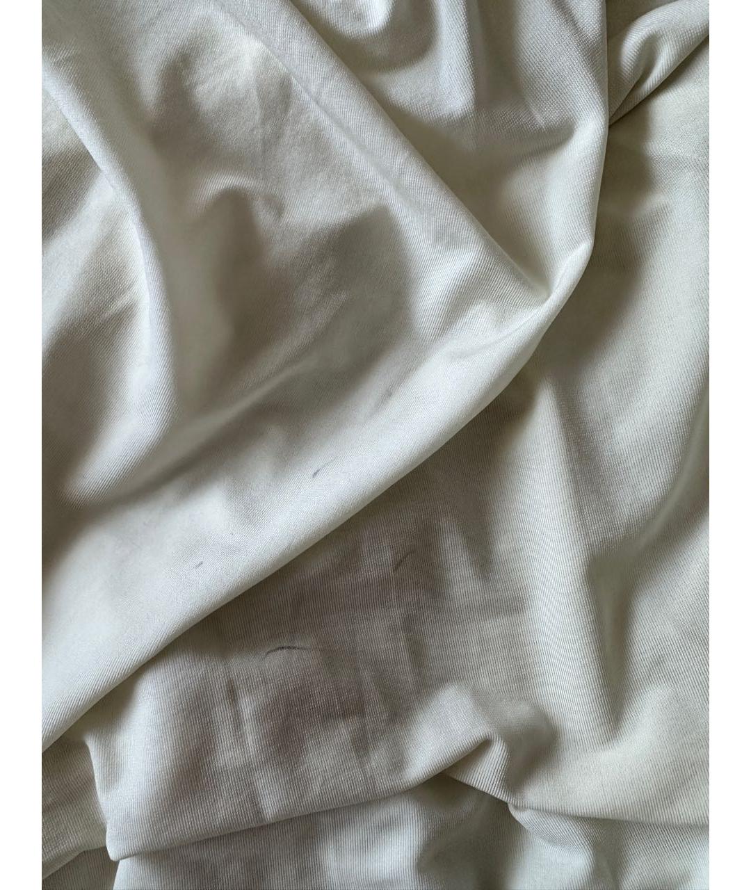 BCBG MAXAZRIA Белое ацетатное коктейльное платье, фото 8