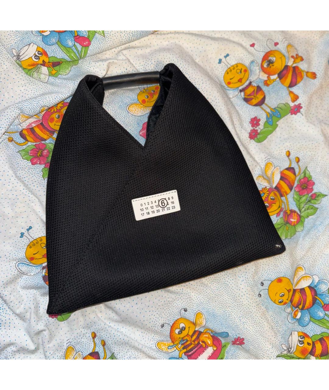 MM6 MAISON MARGIELA Черная сумка с короткими ручками, фото 7