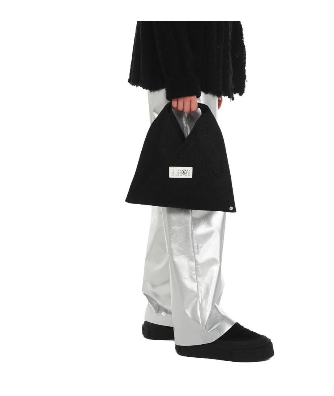 MM6 MAISON MARGIELA Черная сумка с короткими ручками, фото 5