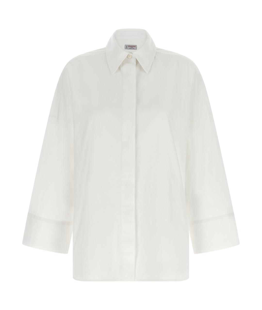 ALBERTO BIANI Белая хлопковая блузы, фото 1