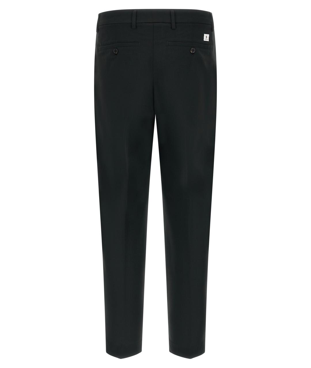 DEPARTMENT 5 Черные полиэстеровые повседневные брюки, фото 2