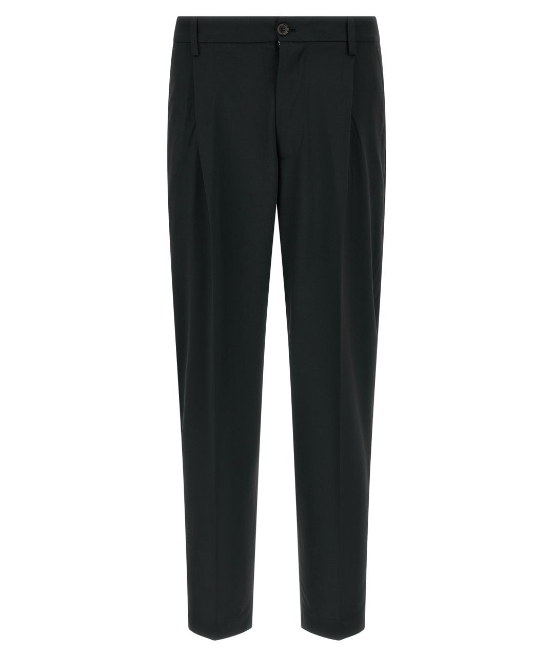 DEPARTMENT 5 Черные полиэстеровые повседневные брюки, фото 1