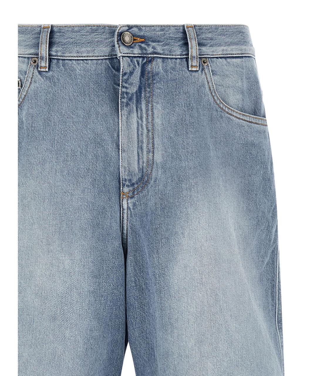 DOLCE&GABBANA Голубые хлопковые шорты, фото 3