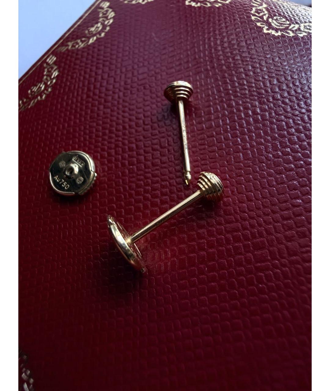 CARTIER Золотые серьги из желтого золота, фото 6