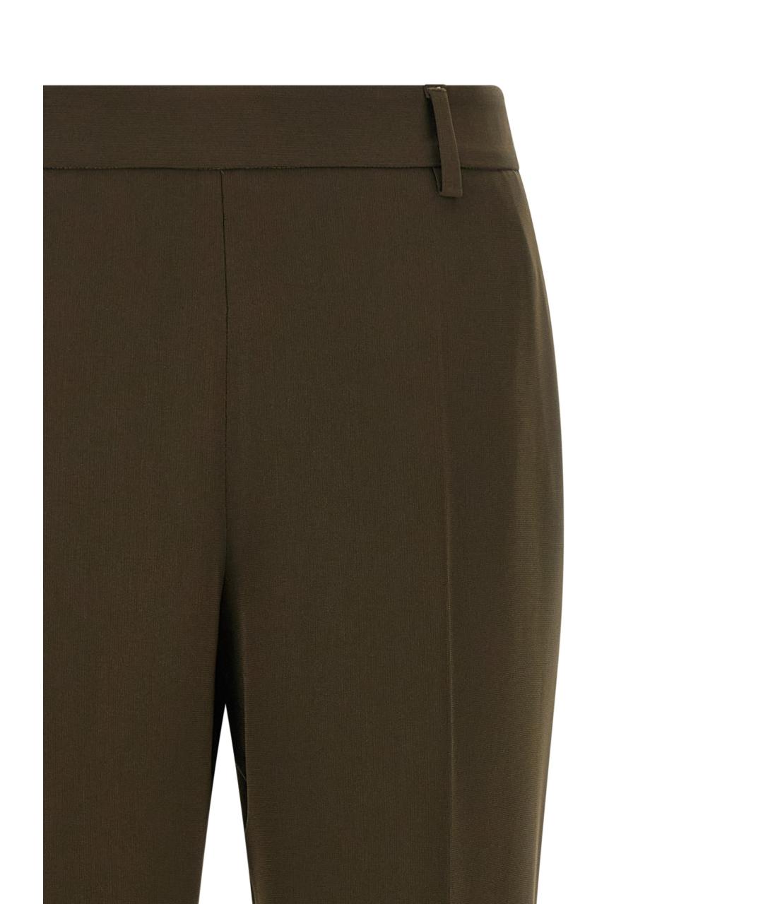 ALBERTO BIANI Зеленые прямые брюки, фото 3