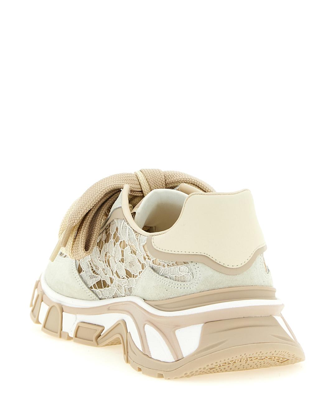 DOLCE&GABBANA Бежевые синтетические кроссовки, фото 3