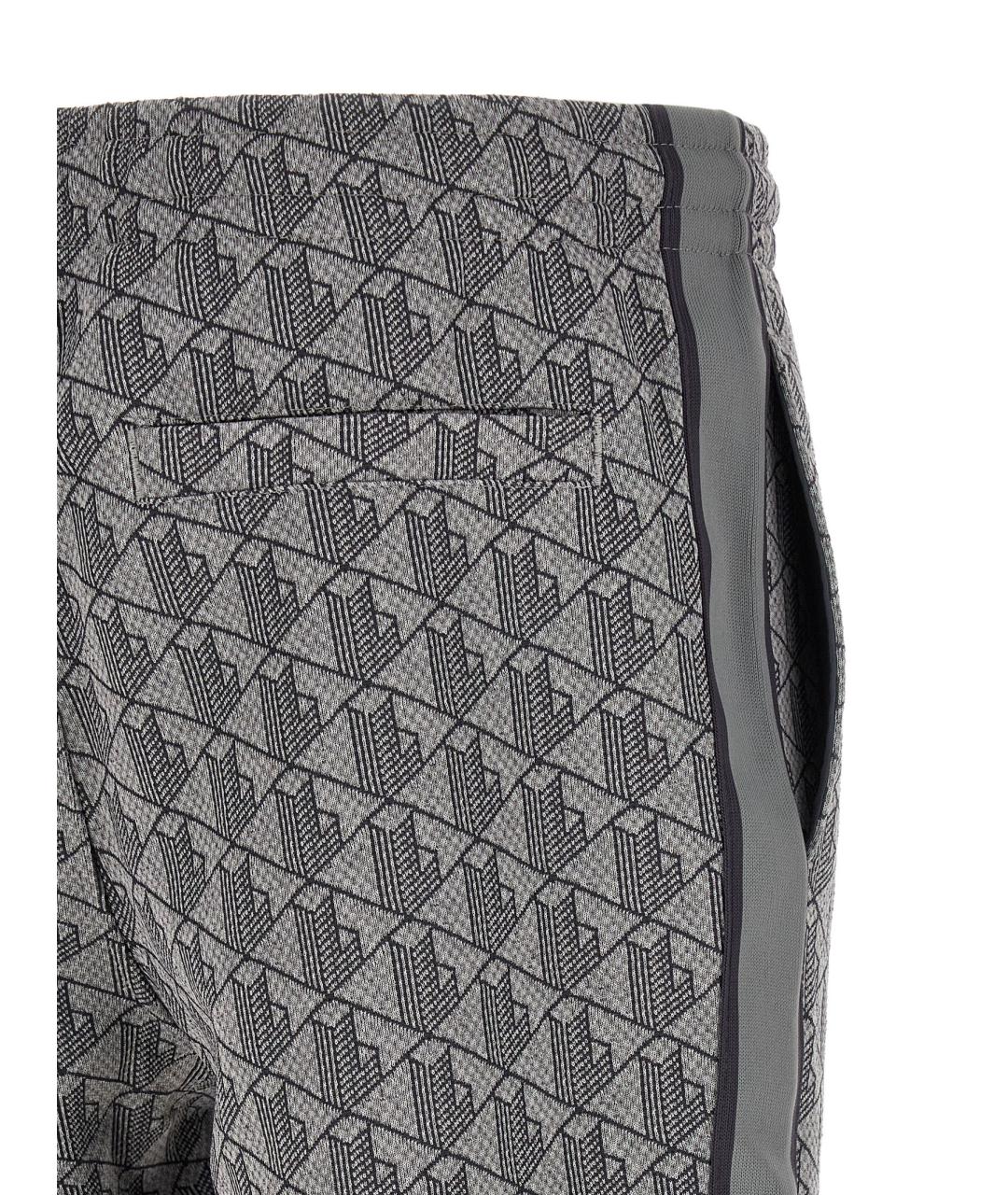 LACOSTE Серые полиэстеровые повседневные брюки, фото 4