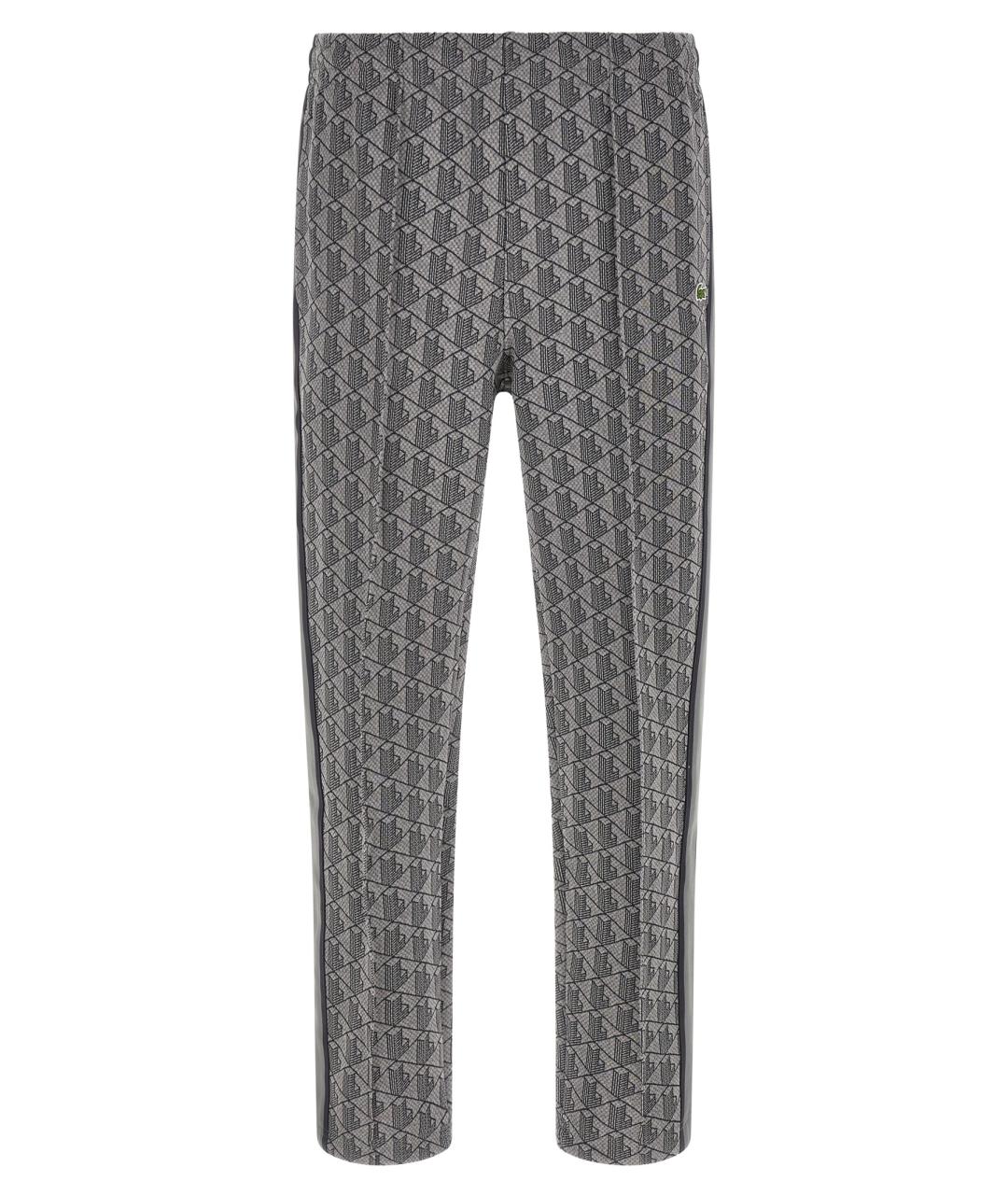 LACOSTE Серые полиэстеровые повседневные брюки, фото 1