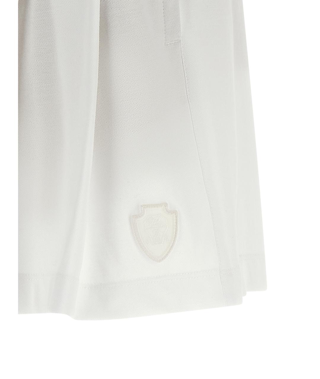 BRUNELLO CUCINELLI Белые хлопковые шорты, фото 5