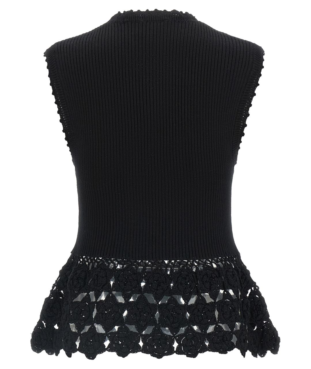 GANNI Черная хлопковая жилетка, фото 2